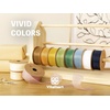 image:imageVitalizart 1 x 90Yd Organza Ribbon Mixed Color Sheer Ribbons Set 10 Yd x 9 Rolls Handmade for Gift Wrapping Christmas Tree Crafts Bows Wedding Invitations Wreaths WrapDusty Blue