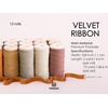 image:imageVitalizart Fall Velvet Ribbon Set 38 x 15 Yd Wooden Spool Fabric Trim 3 Rolls  5 Yd for Christmas Wreath Decoration Handmade Craft Ornaments Gift Wrapping amp Bow Making15 colors