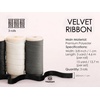 image:imageVitalizart Fall Velvet Ribbon Set 38 x 15 Yd Wooden Spool Fabric Trim 3 Rolls  5 Yd for Christmas Wreath Decoration Handmade Craft Ornaments Gift Wrapping amp Bow MakingBlack Gray  White