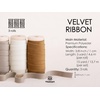 image:imageVitalizart Fall Velvet Ribbon Set 38 x 15 Yd Wooden Spool Fabric Trim 3 Rolls  5 Yd for Christmas Wreath Decoration Handmade Craft Ornaments Gift Wrapping amp Bow MakingKhaki Ivory  Nude