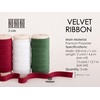 image:imageVitalizart Fall Velvet Ribbon Set 38 x 15 Yd Wooden Spool Fabric Trim 3 Rolls  5 Yd for Christmas Wreath Decoration Handmade Craft Ornaments Gift Wrapping amp Bow MakingRed Green  White