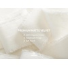 image:imageVitalizart White Velvet Ribbon 112 Inch Ivory Handmade Frayed Fringe Fabric for Christmas Wreath Craft Ornaments Gift Wrapping Decor Cream 3 Rolls 6 Yd Cotton RibbonIvory