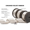 image:imageVitalizart Velvet Ribbon Set 1 x 9Yd Wooden Spool White Luxury Velvet Ribbons Double Side for Christmas Tree Wreath Decoration Ornaments Gift Wrapping Flower Bouquet 3 Rolls  3YdWhite