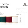 image:imageVitalizart Black Ribbon 112 x 15 Yd 100 Cotton Handmade Frayed Fringe Fabric Ribbons for Gift Wrapping Wedding Invites Bridal Shower Bouquets Christmas DecorationsWhite Red Green