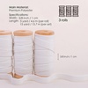 image:imageVitalizart Pink Velvet Ribbon Set 38 x 15 Yd Wooden Spool Fabric Trim 3 Rolls  5 Yd for Christmas Wreath Decoration Handmade Craft Ornaments Gift Wrapping amp Bow MakingWhite