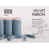 image:imageVitalizart Pink Velvet Ribbon Set 38 x 15 Yd Wooden Spool Fabric Trim 3 Rolls  5 Yd for Christmas Wreath Decoration Handmade Craft Ornaments Gift Wrapping amp Bow MakingDusty Blue