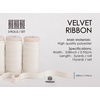 image:imageVitalizart Pink Velvet Ribbon Set 38 x 15 Yd Wooden Spool Fabric Trim 3 Rolls  5 Yd for Christmas Wreath Decoration Handmade Craft Ornaments Gift Wrapping amp Bow MakingIvory