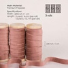 image:imageVitalizart Pink Velvet Ribbon Set 38 x 15 Yd Wooden Spool Fabric Trim 3 Rolls  5 Yd for Christmas Wreath Decoration Handmade Craft Ornaments Gift Wrapping amp Bow MakingRose Gold