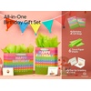image:imageVitalizart Birthday Paper Gift Bags With Ribbon Handles Set of 2  PopUp Cards Tissue Paper Custom Calendar Design Green Bags for Kids Birthday Party Favors Goodie Bags Girls Boys Shower