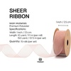 image:imageVitalizart Black Ribbon Organza Sheer Ribbon 1 inch x 30Yd Handmade Fabric Ribbons for Gift Wrapping Christmas Tree Crafts Bows Wedding Invitations Wreaths Wrapmixed color 15 rolls