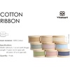 image:imageVitalizart Blue Cotton Ribbon Handmade Fringe 58 x 21 Yd Denim Pure Natural Cotton Ribbons for Gift Wrapping Wedding Invites Bridal Shower Bouquets Holiday Decormixed color 9 rolls