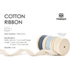 image:imageVitalizart Blue Cotton Ribbon Handmade Fringe 58 x 21 Yd Denim Pure Natural Cotton Ribbons for Gift Wrapping Wedding Invites Bridal Shower Bouquets Holiday DecorBlue Set