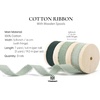 image:imageVitalizart Blue Cotton Ribbon Handmade Fringe 58 x 21 Yd Denim Pure Natural Cotton Ribbons for Gift Wrapping Wedding Invites Bridal Shower Bouquets Holiday DecorGreen