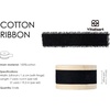 image:imageVitalizart Blue Cotton Ribbon Handmade Fringe 58 x 21 Yd Denim Pure Natural Cotton Ribbons for Gift Wrapping Wedding Invites Bridal Shower Bouquets Holiday DecorBlack