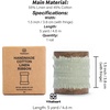 image:imageVitalizart Cotton Ribbon Beige Nude 112 Inch Linen Ribbon Rustic Frayed Fringes for Gift Wrapping Wedding Invitations Bridal Bouquets Crafts 5 YardSage Green