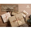 image:imageVitalizart Textured Wrapping Paper Set 17 Roll Twine Ribbons amp Tags Extra Thick AllinOne Neutral Beige Kraft Christmas Gift Wrap Birthday Baby Shower Wedding Crafts Vintage Minimalist Housewarming Flower BookTan Paper  Twine Ribbons Set