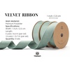 image:imageVitalizart Fall Velvet Ribbon Set 1 Inch Double Faced for Christmas Ornaments Gift Wrapping 15 Yards Wreath Decoration Bows Making Crafts Khaki Terracotta Cameldusty green