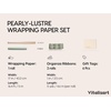 image:imageVitalizart Burgundy PearlyLustre Wrapping Paper 17 Organza Ribbon amp Tags  AllInOne Recyclable Vintage Elegant Gift Paper Roll Christmas Holiday Bridal Baby Shower Wedding Girls Boys Birthday 197Sage Green