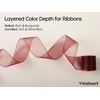 image:imageVitalizart Burgundy PearlyLustre Wrapping Paper 17 Organza Ribbon amp Tags  AllInOne Recyclable Vintage Elegant Gift Paper Roll Christmas Holiday Bridal Baby Shower Wedding Girls Boys Birthday 197Burgundy