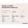 image:imageVitalizart Burgundy PearlyLustre Wrapping Paper 17 Organza Ribbon amp Tags  AllInOne Recyclable Vintage Elegant Gift Paper Roll Christmas Holiday Bridal Baby Shower Wedding Girls Boys Birthday 197Pink