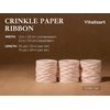 image:imageVitalizart Crinkle Paper Ribbon 15 x 75 Yds for Gift Wrapping Recyclable  Nude amp White Rustic Paper Ribbons For Crafts Flower Bouquet Wedding Bridal Baby Shower Birthday Holiday Raffia Natural ToneNude