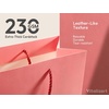 image:imageVitalizart Large Paper Gift Bags With Handles amp Ribbon Bows Thick Texture  Set of 4 Bulk Pack Green Reusable For Gift Wrap Girls Kids Birthday Bridal Baby Shower Party Favors Goodie Candy 129x10x5Pink  Cream
