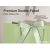image:imageVitalizart Large Paper Gift Bags With Handles amp Ribbon Bows Thick Texture  Set of 4 Bulk Pack Green Reusable For Gift Wrap Girls Kids Birthday Bridal Baby Shower Party Favors Goodie Candy 129x10x5Green  Cream