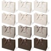 image:imageVitalizart Large Paper Gift Bags With Handles amp Ribbon Bows Thick Texture  Set of 4 Bulk Pack Green Reusable For Gift Wrap Girls Kids Birthday Bridal Baby Shower Party Favors Goodie Candy 129x10x5Cream  Champagne 12 Pcs