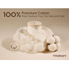 image:imageVitalizart Beige Cotton Ribbon 1 x 15Yd Handmade Frayed Fringe Light NudeNude  Ivory