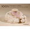 image:imageVitalizart Beige Cotton Ribbon 1 x 15Yd Handmade Frayed Fringe Light NudePink Ribbon