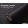 image:imageVitalizart Black Textured Wrapping Paper Set 17 Ogranza Ribbon amp Gift TagsBlack