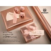 image:imageVitalizart Matte Metallic Silver Wrapping Paper Set 30 Ribbons amp Gift TagsPink Paper  Pink Ribbons