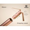 image:imageVitalizart Matte Metallic Silver Wrapping Paper Set 30 Ribbons amp Gift TagsPink Paper  Pink Ribbons