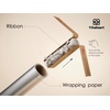 image:imageVitalizart Matte Metallic Silver Wrapping Paper Set 30 Ribbons amp Gift TagsSilver Paper  Silver Ribbons