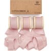 image:imageVitalizart Beige Cotton Ribbon 1 x 15Yd Handmade Frayed Fringe Light NudePink Ribbon