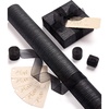 image:imageVitalizart Black Textured Wrapping Paper Set 17 Ogranza Ribbon amp Gift TagsBlack