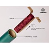 image:imageVitalizart Green Wrapping Paper Set 17 PearlyLustre Ribbons amp Gift TagsGreen Paper  Burgundy Ribbons