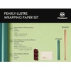 image:imageVitalizart Green Wrapping Paper Set 17 PearlyLustre Ribbons amp Gift TagsGreen Paper  Burgundy Ribbons