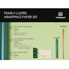 image:imageVitalizart Green Wrapping Paper Set 17 PearlyLustre Ribbons amp Gift TagsGreen Paper  Green Ribbons