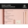image:imageVitalizart Green Wrapping Paper Set 17 PearlyLustre Ribbons amp Gift TagsPink Paper  Pink Ribbons