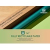 image:imageVitalizart Green Wrapping Paper Set 17 PearlyLustre Ribbons amp Gift TagsWhite Paper  Sage Ribbons