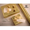 image:imageVitalizart Matte Metallic Red Wrapping Paper Set 17 Ribbons amp Gift TagsGold Paper  Gold Ribbons