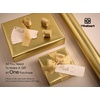 image:imageVitalizart Matte Metallic Red Wrapping Paper Set 17 Ribbons amp Gift TagsGold Paper  Gold Ribbons