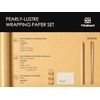 image:imageVitalizart Gold Wrapping Paper Set 17 PearlyLustre Ribbons amp Gift TagsGold Paper  Gold Ribbons