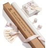 image:imageVitalizart Gold Wrapping Paper Set 17 PearlyLustre Ribbons amp Gift TagsWhite Paper  Light Nude Ribbons