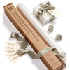White Paper & Sage Ribbons