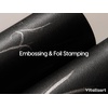 image:imageVitalizart Black Wrapping Paper Set 17 Foil Print With Ribbons amp Gift TagsBlack Paper  Black Ribbon