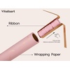 image:imageVitalizart Black Wrapping Paper Set 17 Foil Print With Ribbons amp Gift TagsPink Paper  Pink Ribbon