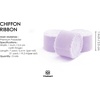 image:imageVitalizart Merry Christmas Chiffon Silk Ribbon 1 Printed Text Gold FoilLavender