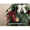 image:imageVitalizart Merry Christmas Chiffon Silk Ribbon 1 Printed Text Gold FoilMerry Christmas Ribbon